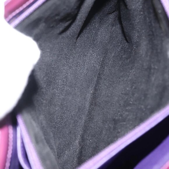 CHANEL Tote Bag Patent leather Purple Gold CC Auth bs29957 - Picture 13 of 16